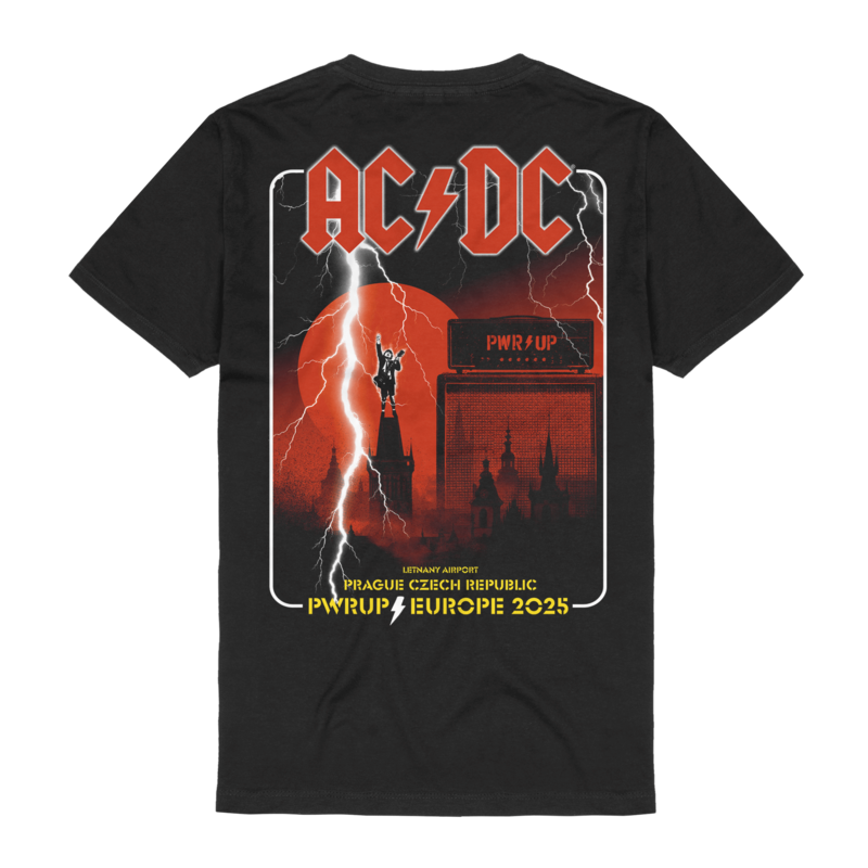 T-Shirt Manches courtes  de AC/DC - Prague - S à XXL - pour Homme - noir - AC/DC - View 2