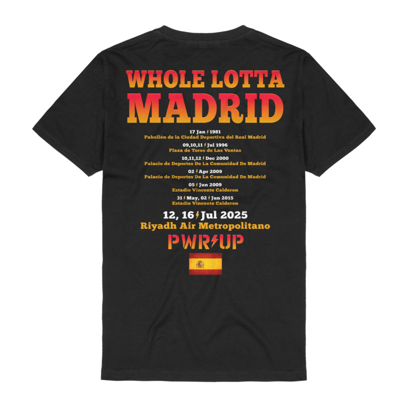 T-Shirt Manches courtes  de AC/DC - Madrid - S à XXL - pour Homme - noir - AC/DC - View 2