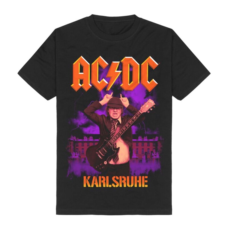 T-Shirt Manches courtes  de AC/DC - Karlsruhe - S à 3XL - pour Homme - noir - AC/DC