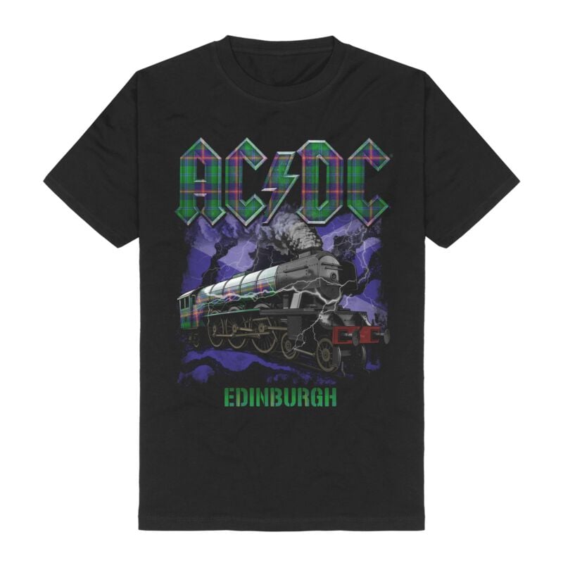 T-Shirt Manches courtes  de AC/DC - Edinburgh - S à 3XL - pour Homme - noir - AC/DC