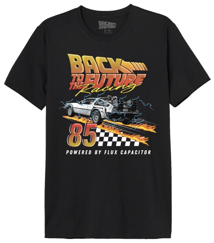 T-Shirt Manches courtes  de Retour Vers Le Futur - Racing 85 - S à XXL - pour Homme - noir - Retour Vers Le Futur