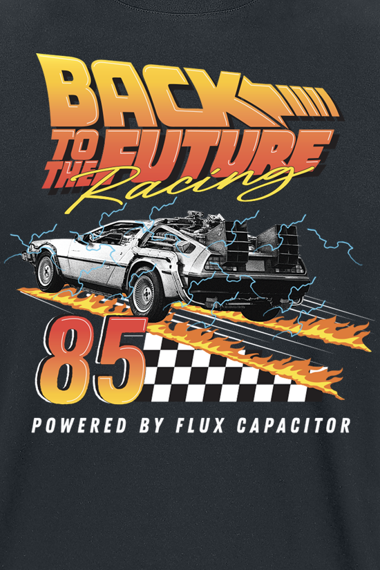 T-Shirt Manches courtes  de Retour Vers Le Futur - Racing 85 - S à XXL - pour Homme - noir - Retour Vers Le Futur - View 2
