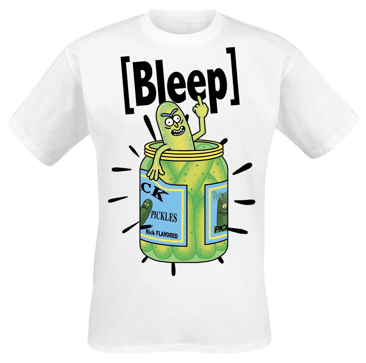 T-Shirt Manches courtes  de Rick & Morty - I´m A Bleep Pickle - S à XXL - pour Homme - blanc - Rick & Morty