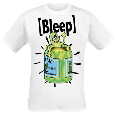 T-Shirt Manches courtes  de Rick & Morty - I´m A Bleep Pickle - S à XXL - pour Homme - blanc - Rick & Morty