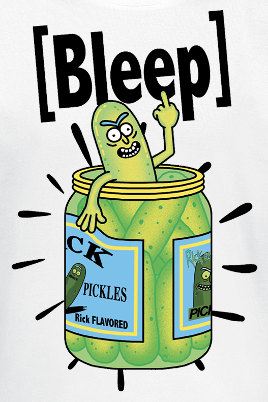 T-Shirt Manches courtes  de Rick & Morty - I´m A Bleep Pickle - S à XXL - pour Homme - blanc - Rick & Morty - View 2
