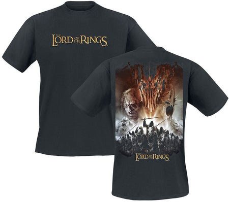T-Shirt Manches courtes  de Le Seigneur Des Anneaux - S à XXL - pour Homme - noir - Le Seigneur Des Anneaux