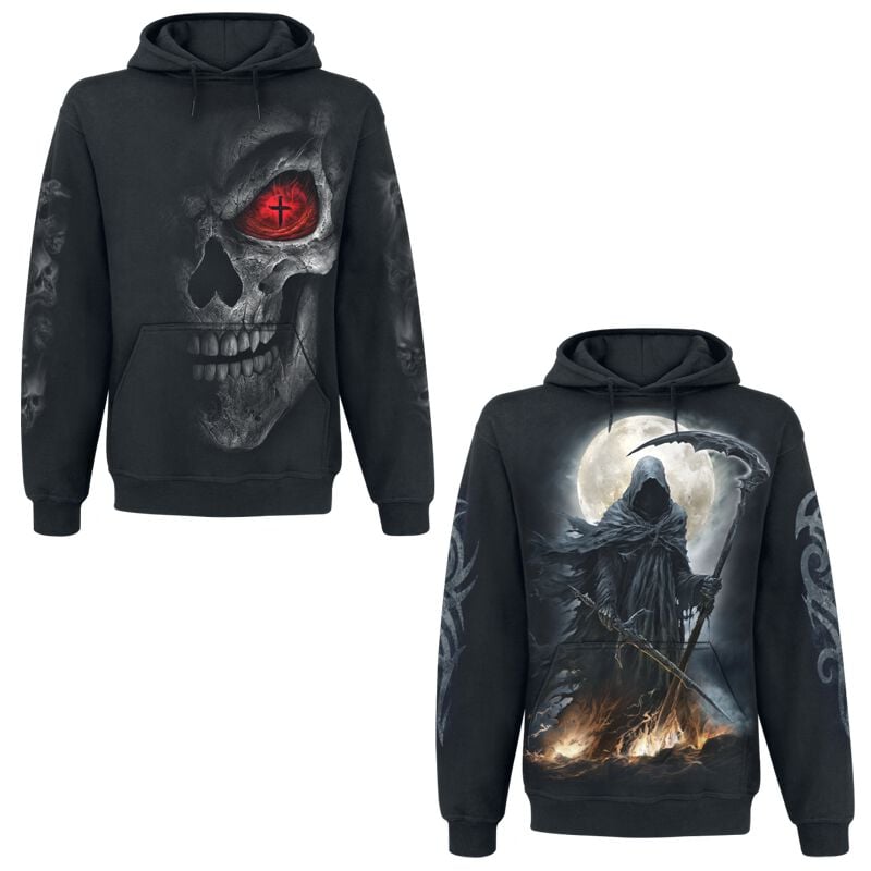 Sweat-shirt à capuche  de Spiral - Sweat à Capuche - Pack - S à XXL - pour Homme - noir - Spiral