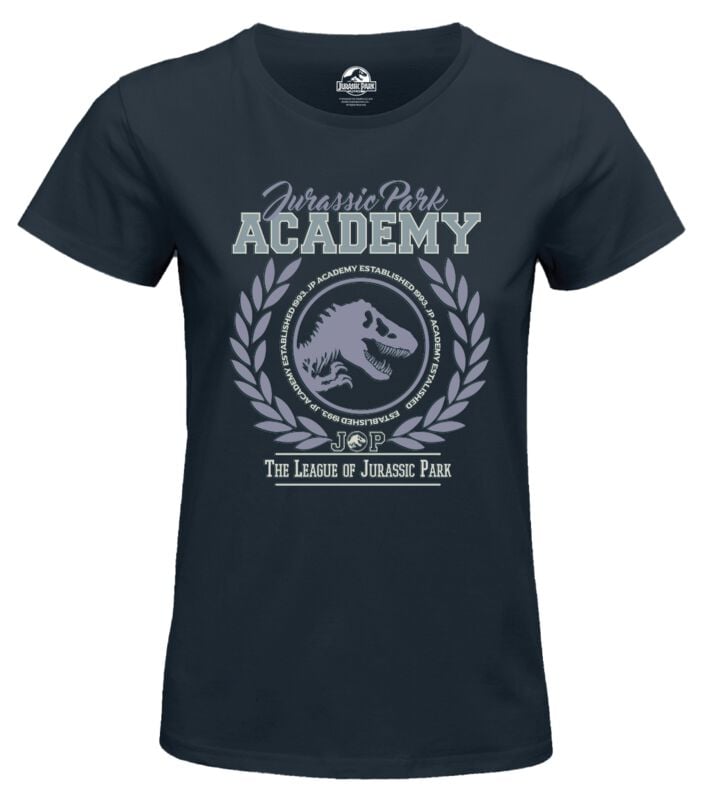 T-Shirt Manches courtes  de Jurassic Park - Jurassic Park Academy - S à XXL - pour Femme - marine - Jurassic Park