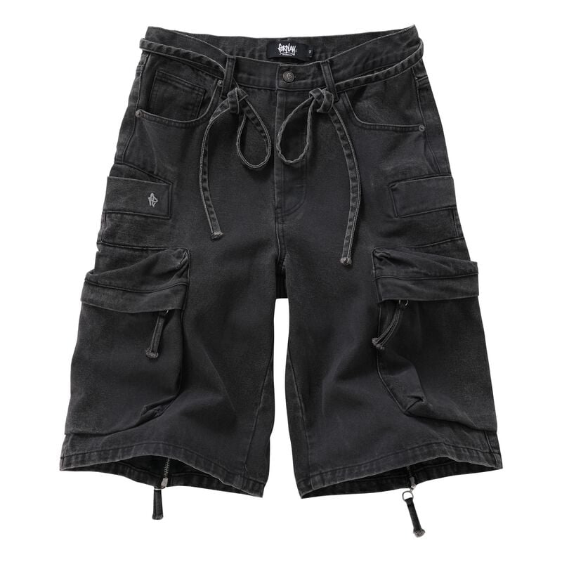 Short  de Forplay - Short Cargo Oversize Délavé - 30 à 40 - pour Homme - gris foncé - Forplay
