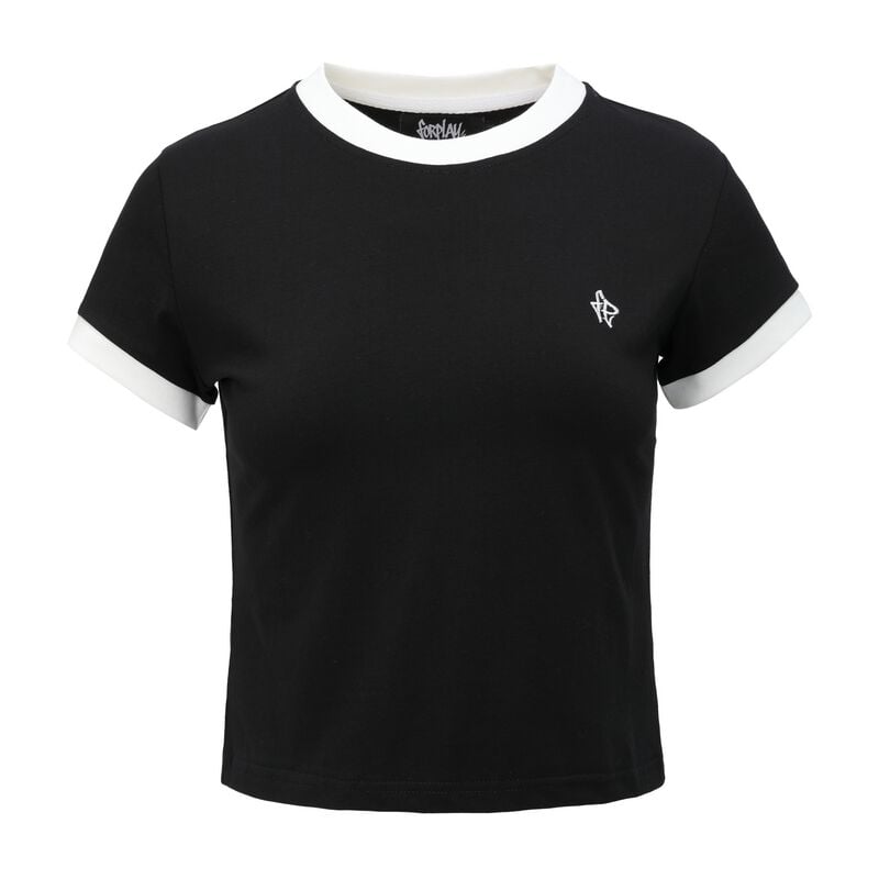 T-Shirt Manches courtes  de Forplay - Crop T-Shirt black - S à XXL - pour Femme - noir - Forplay