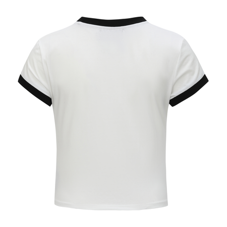 T-Shirt Manches courtes  de Forplay - Crop T-Shirt  White - S à XXL - pour Femme - blanc - Forplay - View 2