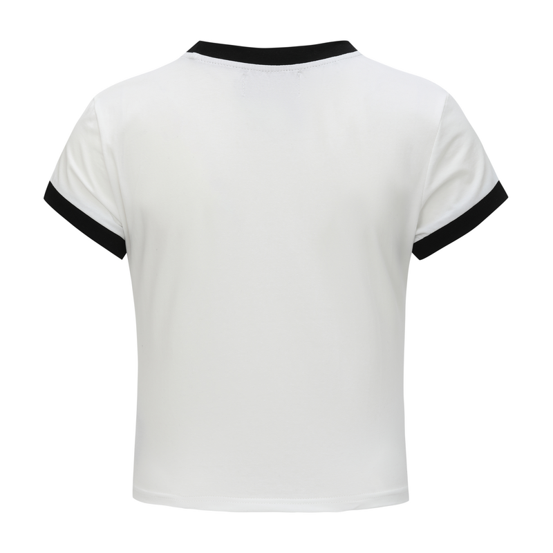 T-Shirt Manches courtes  de Forplay - Crop T-Shirt  White - S à XXL - pour Femme - blanc - Forplay - View 2