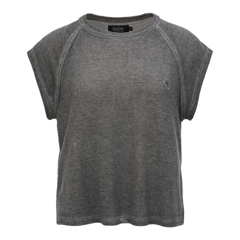 Top  de Forplay - Outside Seam - T-Shirt Délavé - S à XXL - pour Femme - gris - Forplay