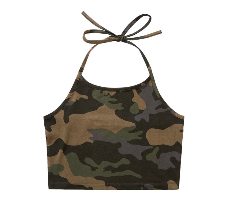 Débardeur  de Brandit - Haut Dos-Nu - S à 3XL - pour Femme - camouflage sombre - Brandit