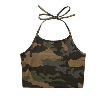 Débardeur  de Brandit - Haut Dos-Nu - S à 3XL - pour Femme - camouflage sombre - Brandit