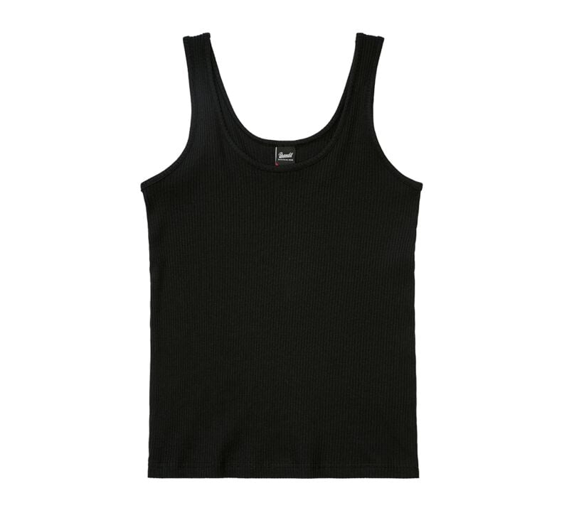 Top  de Brandit - Débardeur Côtelé - S à 5XL - pour Femme - noir - Brandit