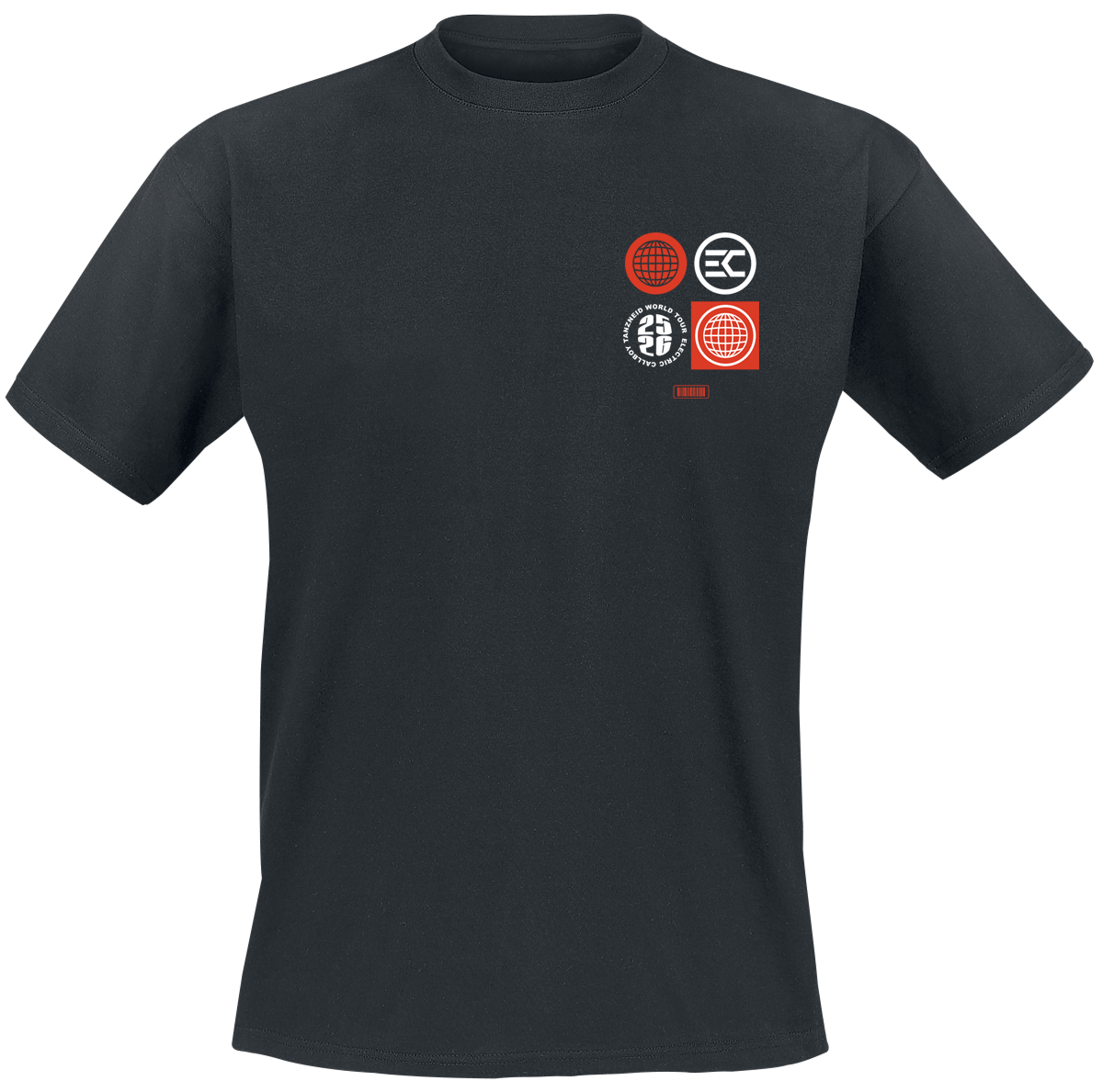 T-Shirt Manches courtes  de Electric Callboy - Tanzneid Tour Type - S à 3XL - pour Homme - noir - Electric Callboy - View 2