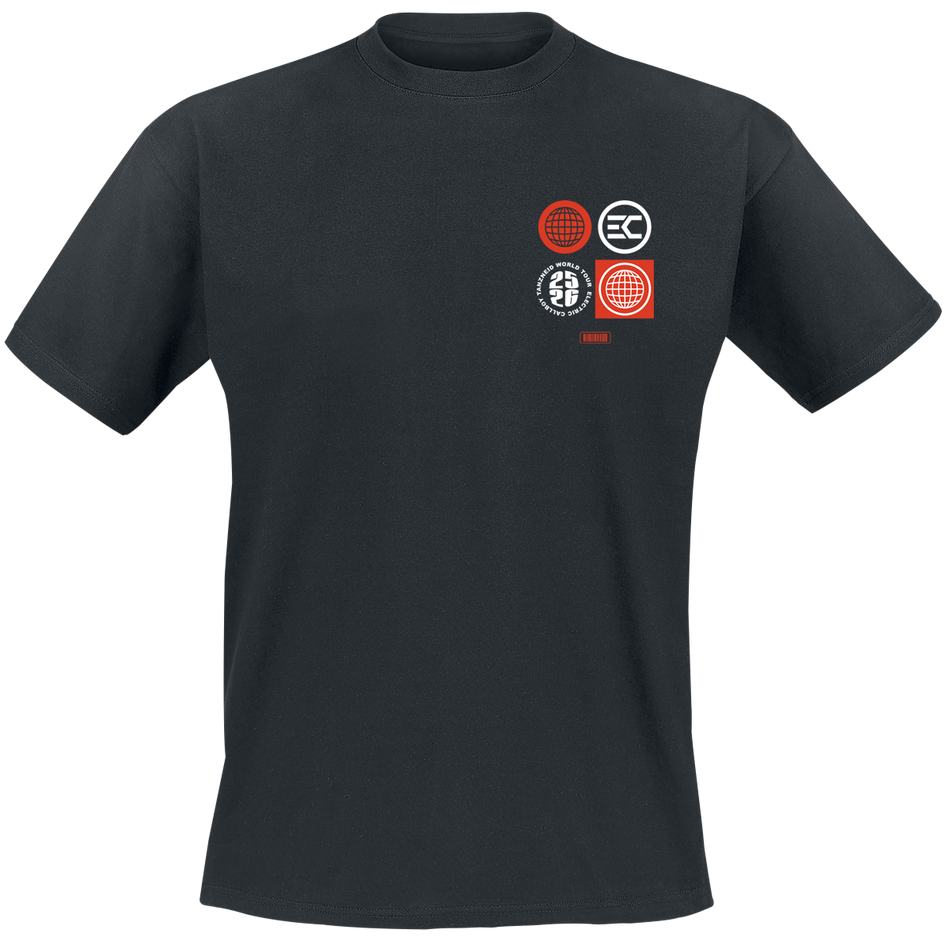 T-Shirt Manches courtes  de Electric Callboy - Tanzneid Tour Type - S à 3XL - pour Homme - noir - Electric Callboy - View 2
