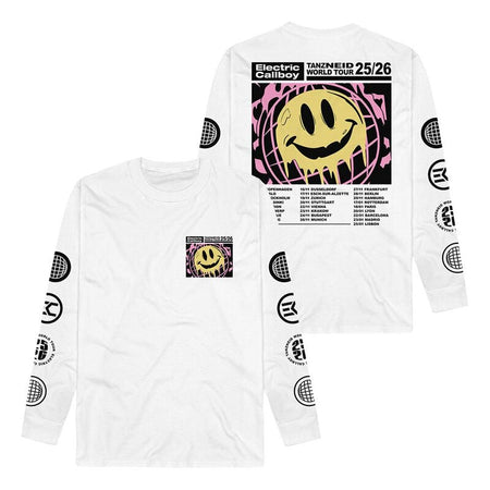 T-shirt manches longues  de Electric Callboy - Tanzneid Tour Smile - S à 3XL - pour Homme - blanc - Electric Callboy
