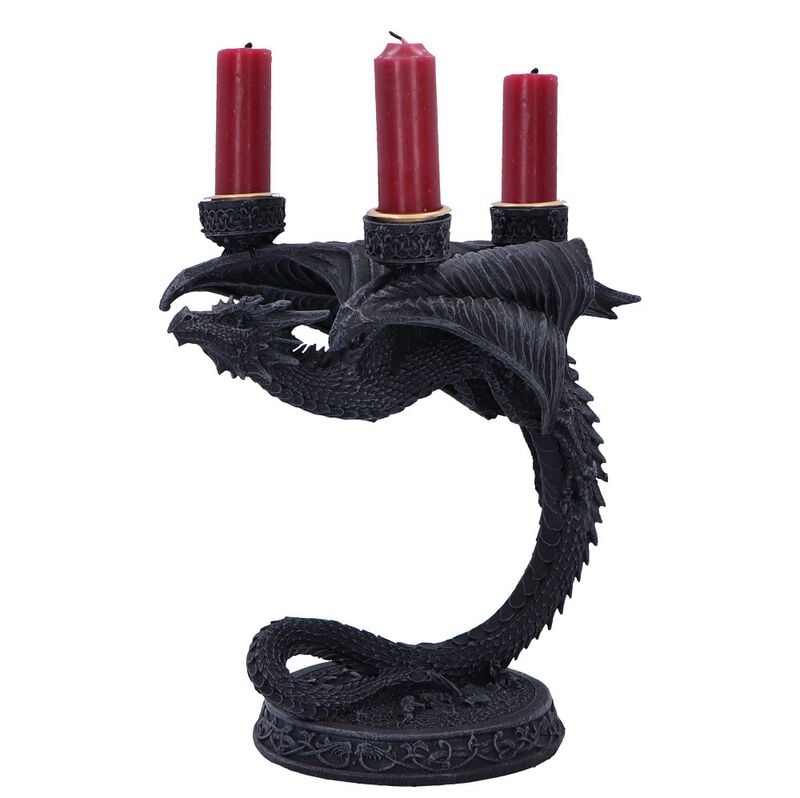Bougeoire Gothic de Nemesis Now - Nemesis Now - Flame Keeper Candle Holder - pour Unisexe - noir - Nemesis Now
