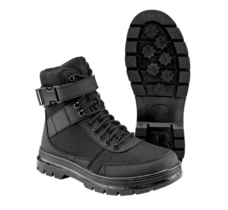 Bottes  de Brandit - Bottes à Boucles 8 Trous - EU41 à EU47 - pour Homme - noir - Brandit