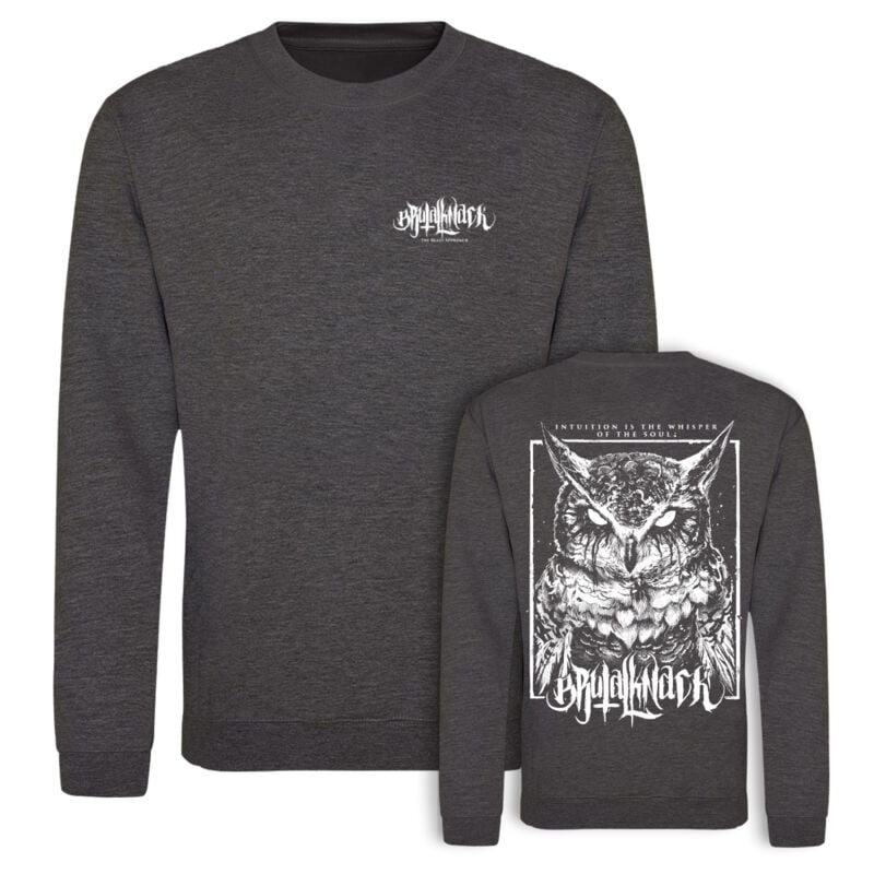 Sweat-shirt  de Brutal Knack - Sweat col rond Chouette - S à XXL - pour Homme - noir - Brutal Knack