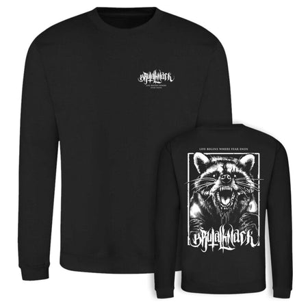 Sweat-shirt  de Brutal Knack - Sweat col rond Raton laveur - S à XXL - pour Homme - noir - Brutal Knack