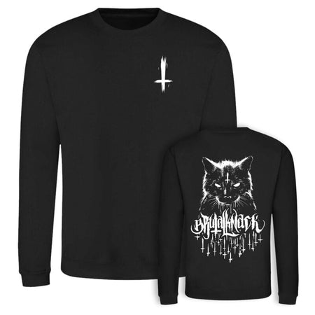 Sweat-shirt Gothic de Brutal Knack - Sweat “Le Chat de l’Enfer" - S à XXL - pour Homme - noir - Brutal Knack