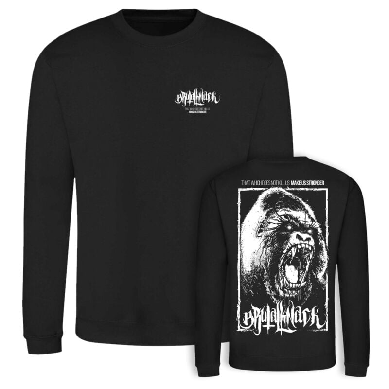 Sweat-shirt  de Brutal Knack - Sweat Gorilla - S à XXL - pour Homme - noir - Brutal Knack