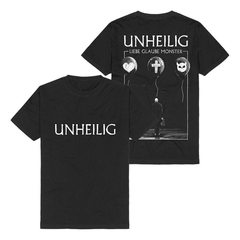 T-Shirt Manches courtes  de Unheilig - Cover2 - S à 3XL - pour Homme - noir - Unheilig