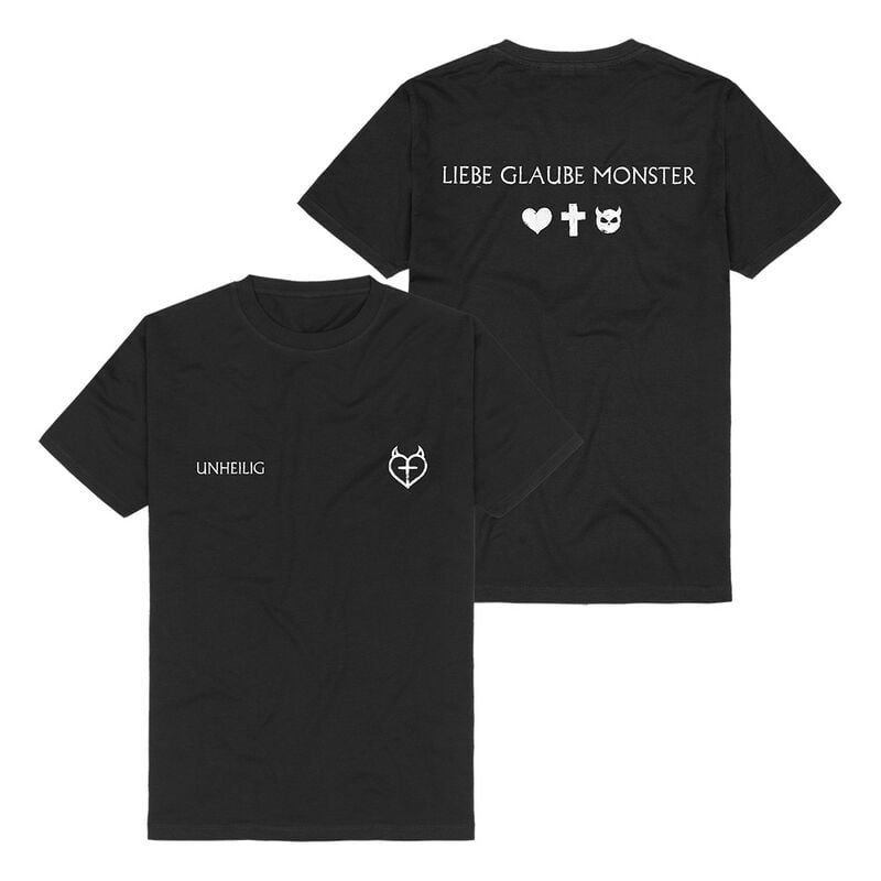 T-Shirt Manches courtes  de Unheilig - Title Icons - S à 3XL - pour Homme - noir - Unheilig