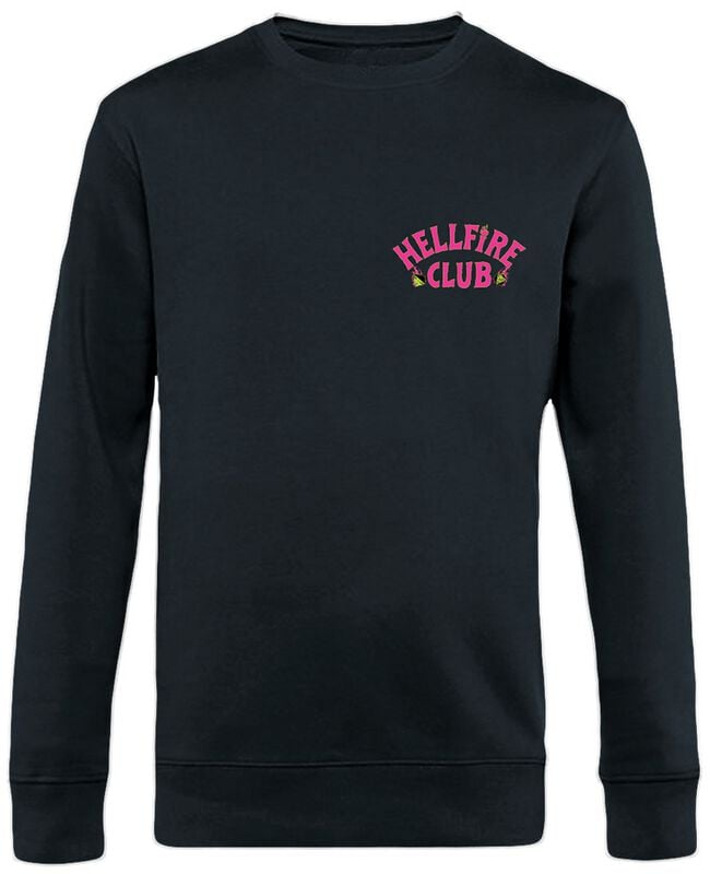 Sweat-shirt  de Stranger Things - Pink Hellfire Club - S à 5XL - pour Homme - noir - Stranger Things