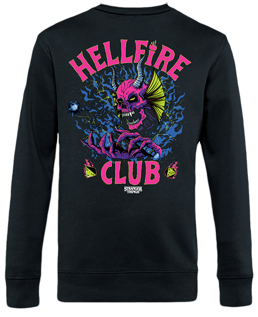 Sweat-shirt  de Stranger Things - Pink Hellfire Club - S à 5XL - pour Homme - noir - Stranger Things - View 2