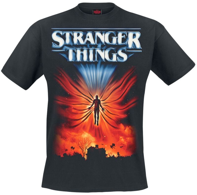 T-Shirt Manches courtes  de Stranger Things - Rise Of Vecna Poster - S à XXL - pour Homme - noir - Stranger Things
