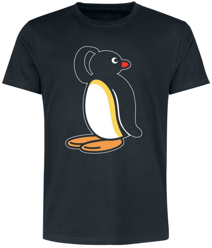 T-Shirt Manches courtes  de Pingu - Retro - Hmmmhh? - S à 3XL - pour Homme - noir - Pingu