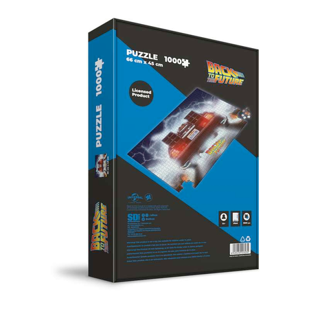 Puzzle  de Retour Vers Le Futur - DeLorean - OUTATIME - 1000 pièces - pour Unisexe - Standard - Retour Vers Le Futur - View 2