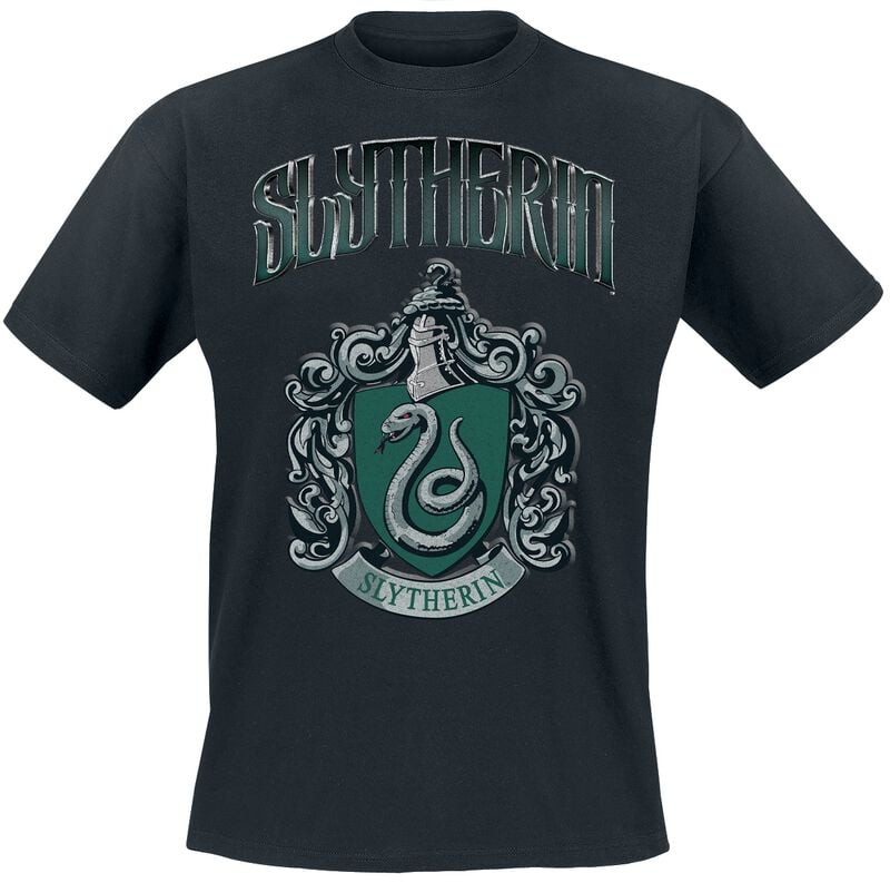 T-Shirt Manches courtes  de Harry Potter - Serpentard - S à 5XL - pour Homme - noir - Harry Potter