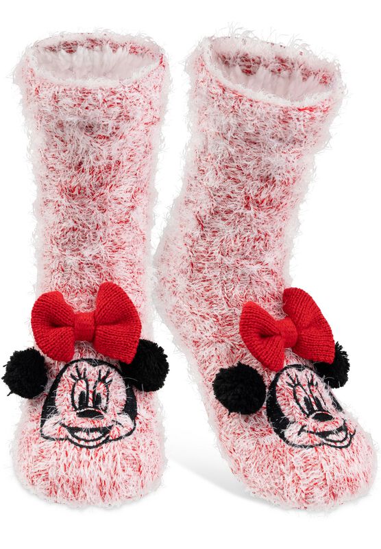 Chaussettes Disney de Mickey & Minnie Mouse - Micky und Minnie Maus - Minnie - EU 38-43 - pour Femme - multicolore - Mickey & Minnie Mouse