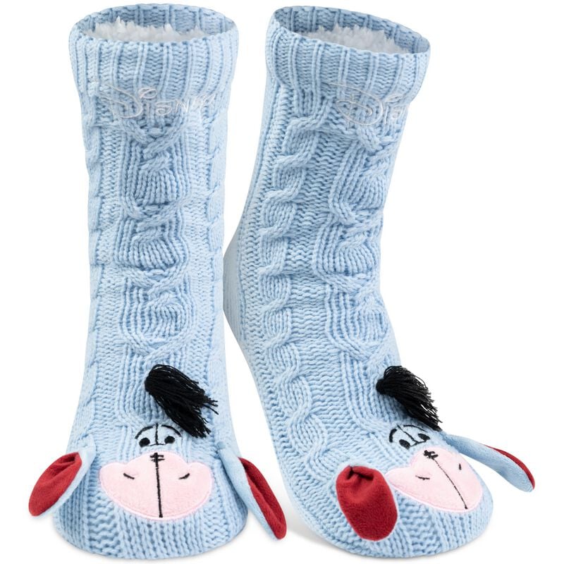 Chaussettes Disney de Winnie L'Ourson - Bourriquet - EU 38-43 - pour Femme - bleu - Winnie L'Ourson