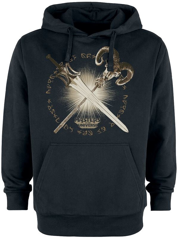 Sweat-shirt à capuche  de Masters Of The Universe - Épée de Pouvoir vs. Bâton du Chaos - M à 3XL - pour Homme - noir - Masters Of The Universe