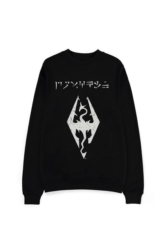 Sweat-shirt Gaming de Skyrim - Dovakhiin - S à XXL - pour Homme - noir - Skyrim