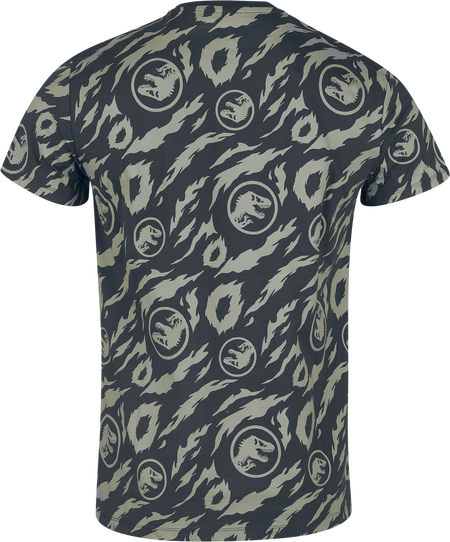 T-Shirt Manches courtes  de Jurassic Park - Jurassic World - Allover - S à 3XL - pour Homme - multicolore - Jurassic Park - View 2