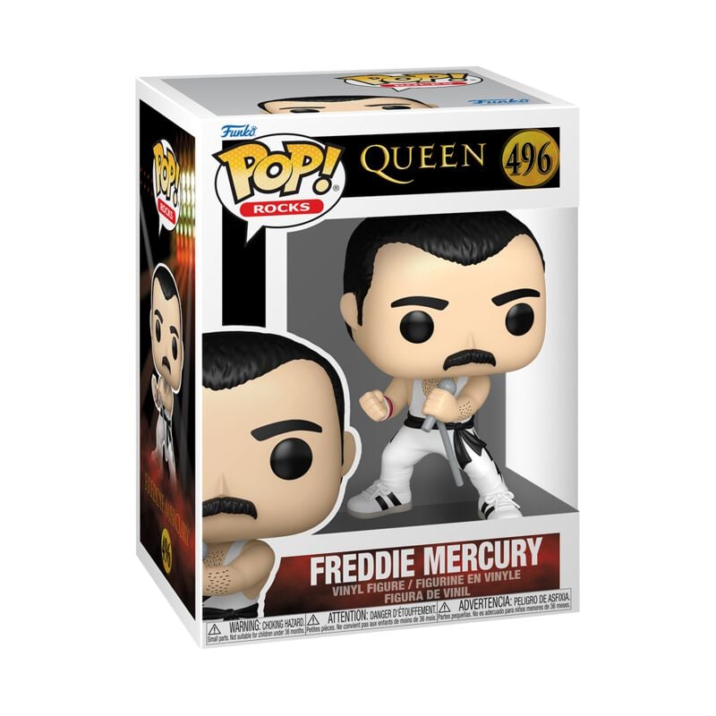 Queen - Freddy Mercury - (Pop!Rocks) Vinyl Figur 496 - Funko Pop! - Funko Shop Europe - Queen