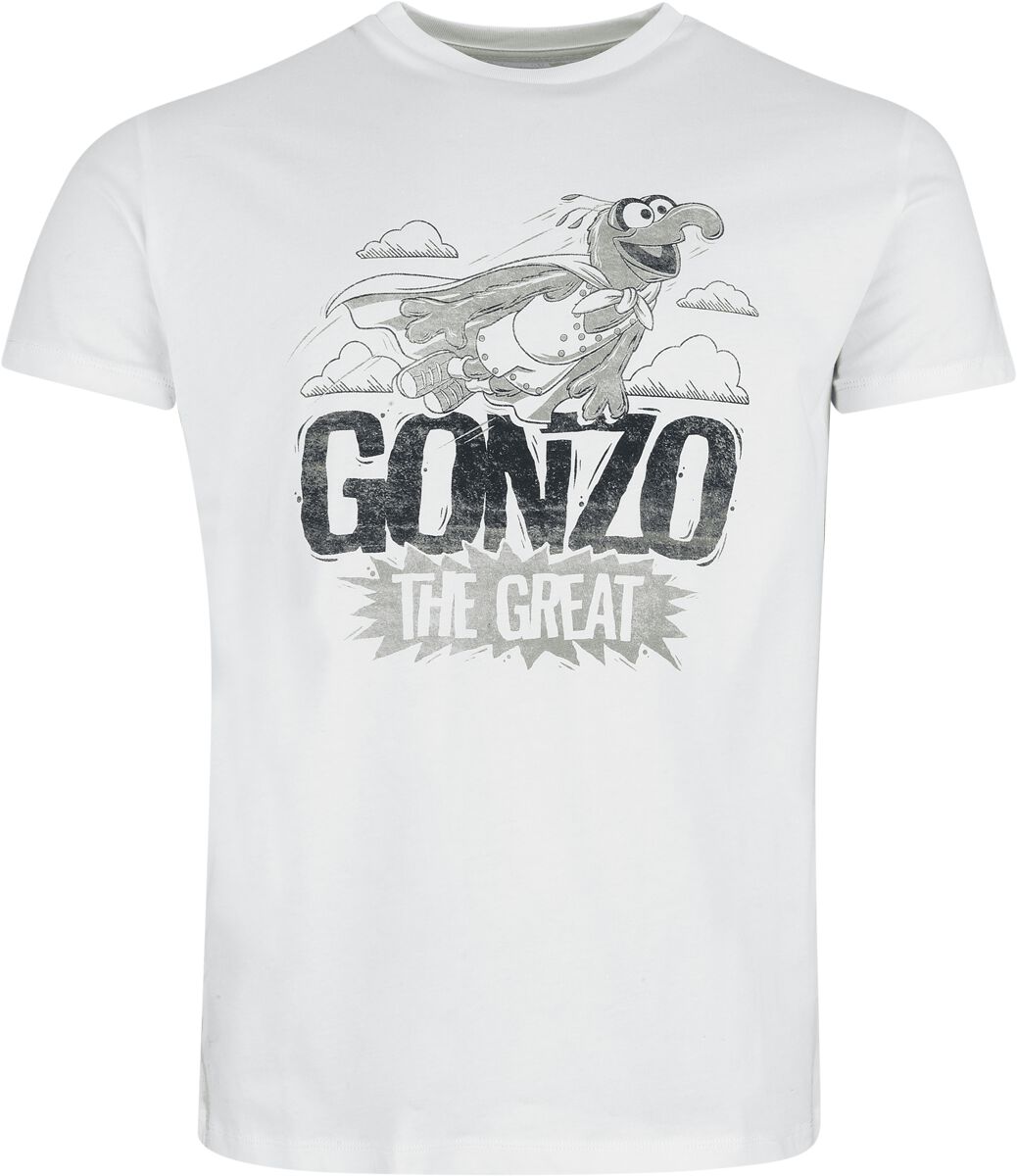 T-Shirt Manches courtes Disney de Le Muppet Show - Le Grand Gonzo - S à 3XL - pour Homme - blanc - Le Muppet Show