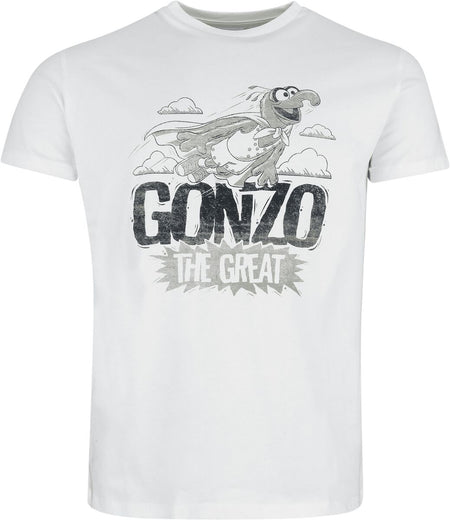 T-Shirt Manches courtes Disney de Le Muppet Show - Le Grand Gonzo - S à 3XL - pour Homme - blanc - Le Muppet Show