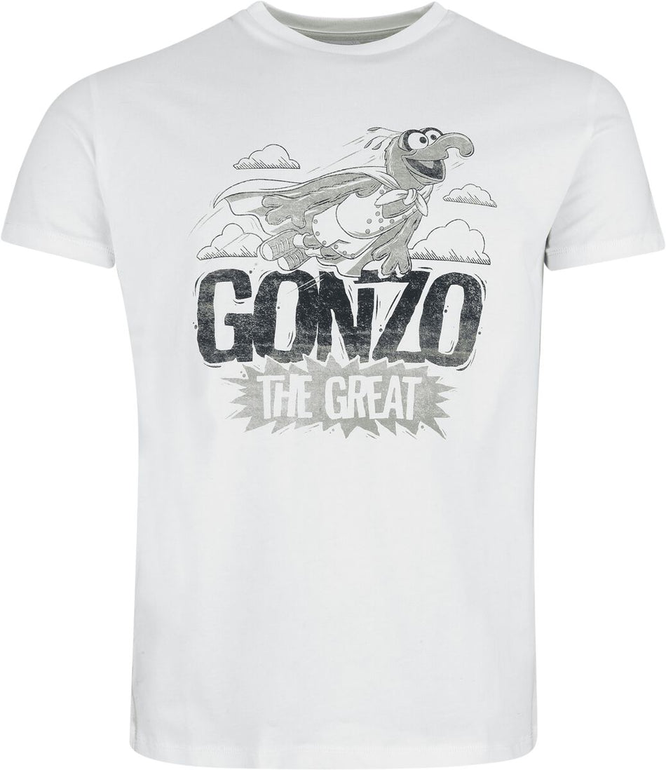 T-Shirt Manches courtes Disney de Le Muppet Show - Le Grand Gonzo - S à 3XL - pour Homme - blanc - Le Muppet Show