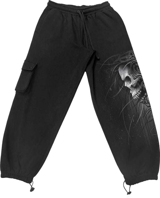 Bas de survêtement  de Spiral - Death Forever - Jogging Cargo Décontracté - S à XXL - pour Homme - noir - Spiral