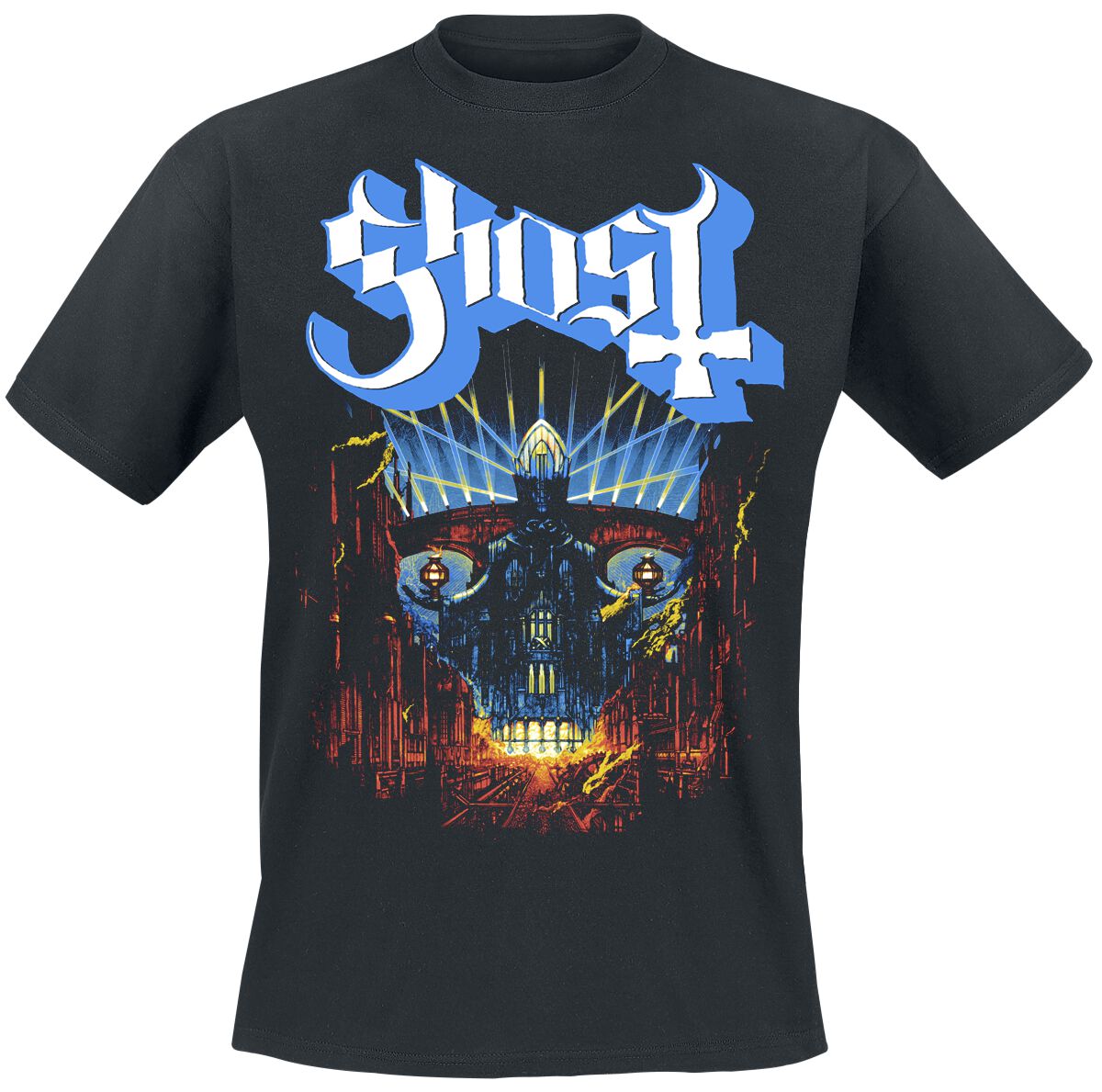 T-Shirt Manches courtes  de Ghost - Vintage Style Meliora - S à 5XL - pour Homme - noir - Ghost