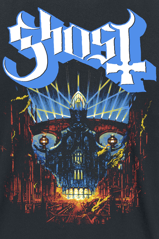 T-Shirt Manches courtes  de Ghost - Vintage Style Meliora - S à 5XL - pour Homme - noir - Ghost - View 2