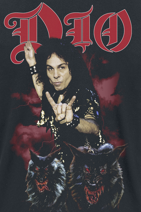 T-Shirt Manches courtes  de Dio - RJD Lock Up The Wolves - S à 5XL - pour Homme - noir - Dio - View 2
